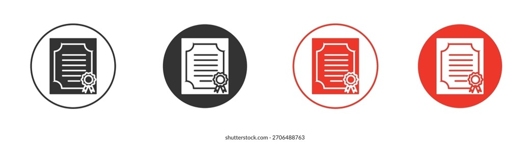 Icono del diploma. diseño del Vector del Web