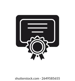 Diploma Icon,Certificate of Achievement and Graduation