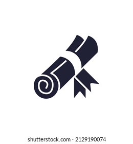 Diploma icons  symbol vector elements for infographic web
