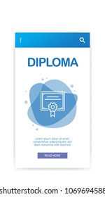 DIPLOMA INFOGRAPHIC ICON