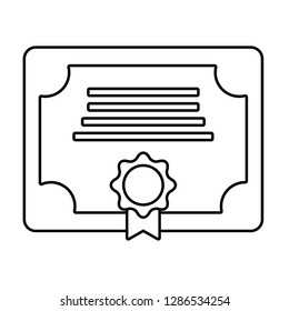 diploma isolated icon