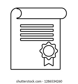 diploma isolated icon