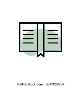 Diploma line icon with roll tied style vector image