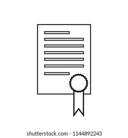diploma line vector icon icon for app and website, training symbols	
