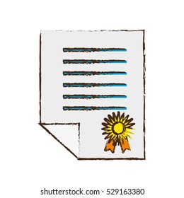 diploma pictogram icon image vector illustration design 