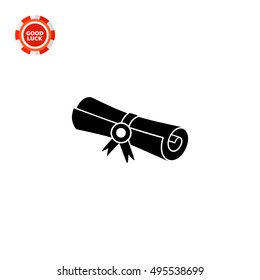 Diploma Scroll Icon