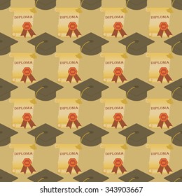 Diploma seamless patter background. Vector pattern.