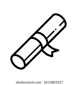 Diploma – simple vector icon