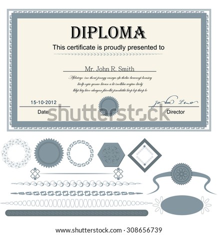 Diploma Template.