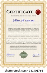 Diploma template. Good design. Customizable, Easy to edit and change colors.With quality background. 