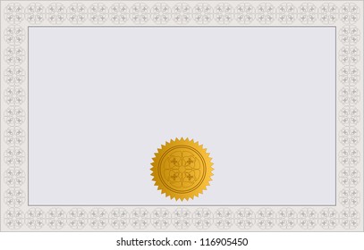 Diploma Template. Jpeg Version Also Available In Gallery.