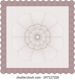 Plantilla de diploma. Diseño moderno. Con un fondo complejo. Detallado.