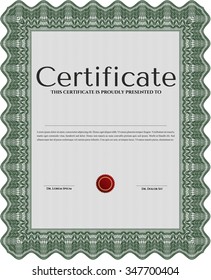 Diploma template. Nice design. With quality background. Detailed.
