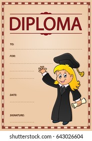Diploma theme image 1 - eps10 vector illustration.