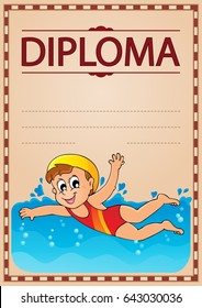 Imagen de tema del diploma 6 - ilustración vectorial eps10.