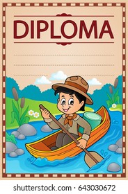 Diplom-Thema Bild 8 - eps10 Vektorgrafik.
