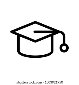 diploma thin line vector icon