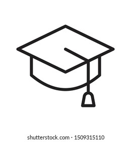 diploma thin line vector icon