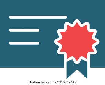 Glifo Vector Diploma Icono De Dos Colores Para Uso Personal Y Comercial.
