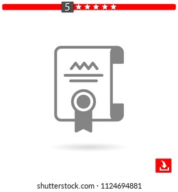 diploma vector icon