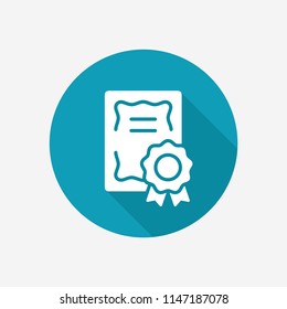 Diploma vector icon