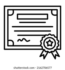 Diploma vector icon. Can be used for printing, mobile and web applications.