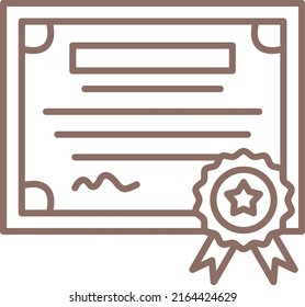Diploma vector icon. Can be used for printing, mobile and web applications.