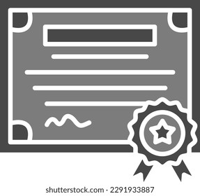 Icono vectorial del diploma. Se puede usar para imprimir, móviles y aplicaciones web.