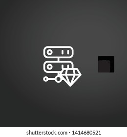 Diploma vector icon. Diploma concept stroke symbol design. Thin graphic elements vector illustration, outline pattern for your web site design, logo, UI. EPS 10.