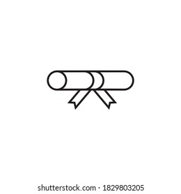 diploma vector icon design template