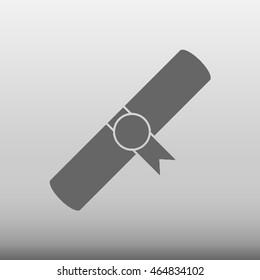 Diploma Vector Icon Illustration