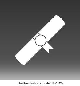 Diploma Vector Icon Illustration