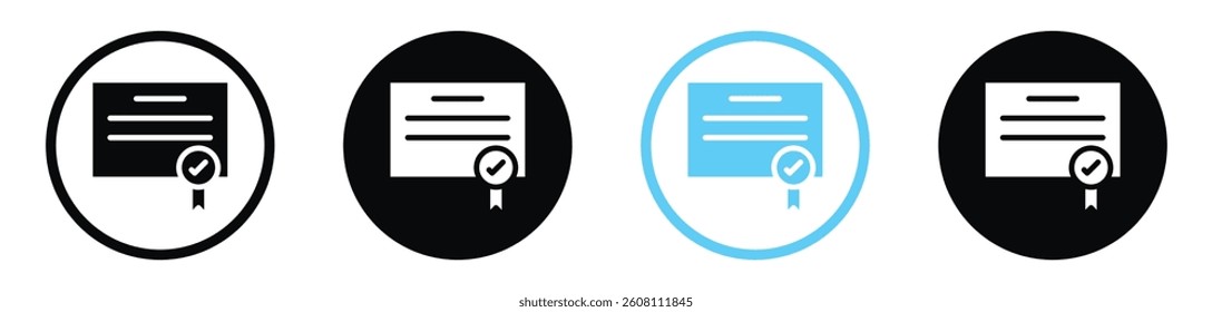 Diploma vector icons graphic pack