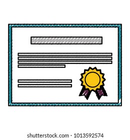 diploma vector illustration