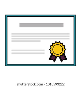 diploma vector illustration