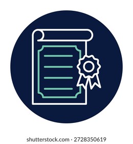 Diploma vector, pixel perfect, illustrator file 