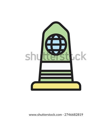 Diplomacy Border Icon Vector Illustration