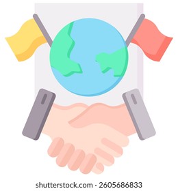 Diplomacy Icon Element For Design