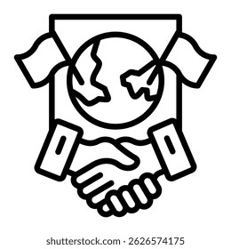 Elemento de icono de diplomacia para diseño