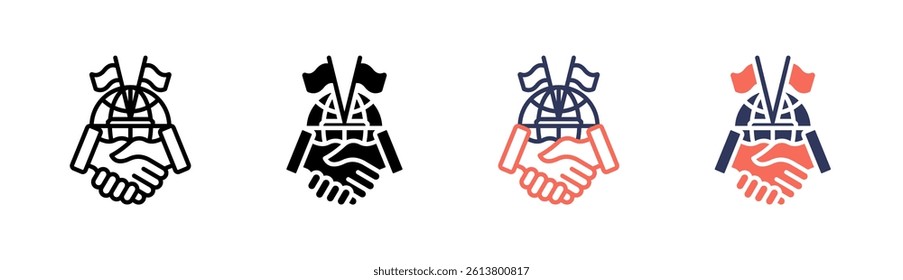 Diplomacy Icon Element For Design And Vector
