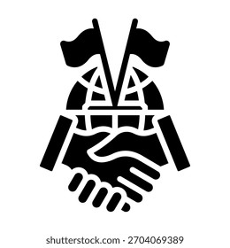 Elemento De Icono De Diplomacia Para Diseño Y Vector