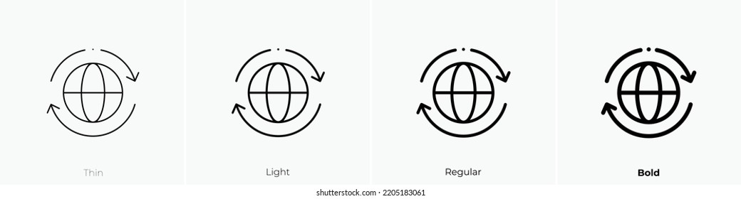 diplomacy icon. Thin, Light Regular And Bold style design isolated on white background