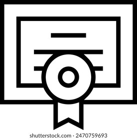 icono de la diplomacia. Diseño de estilo lineal delgado aislado sobre fondo blanco
