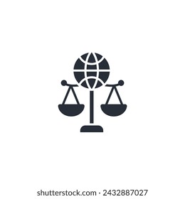 Icono de diplomacia. vector.Trazo editable.signo de estilo lineal para el uso de diseño web,logo.Ilustración de símbolo.