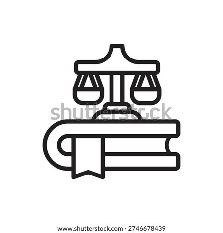 Diplomacy Prerogatives Outline Icon Vector Illustration