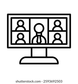 Diplomacy Vector Line Icon Design