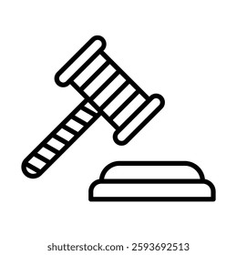 Diplomacy Vector Line Icon Design
