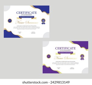 Diplomas, money, and certificates are all managed using this form. Vector-format illustration