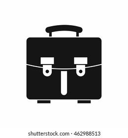 Diplomat bag icon in simple style isolated on white background. Briefcase symbol