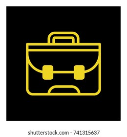 diplomat bag icon vector